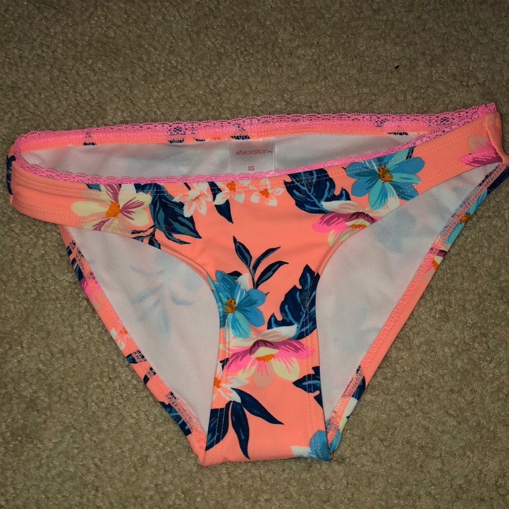 Floral print bikini bottom